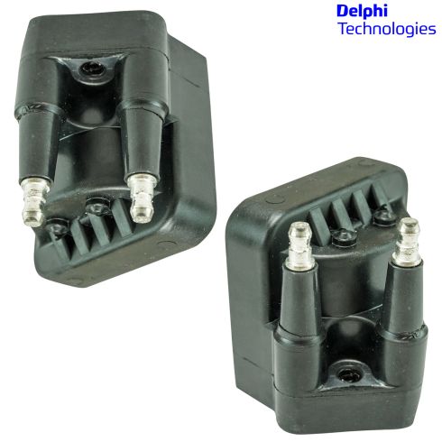 86-09 Buick, Caddillac, Chevy, GMC, Honda, Isuzu, Olds, Pontiac Multifit Igntn Coil Set of 2(Delphi)