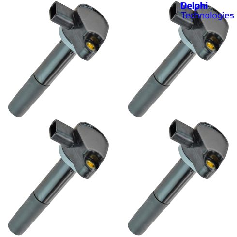 01-05 Honda Civic With L4 1.7L 4 Piece Ignition Coil Kit (Delphi)