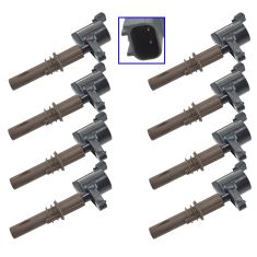 08-13 Expdtn, Nav; 08-10 Explr, F150, Mstng; 08 LT (w/4.6L, 5.4L &) Ignition Coil Set of 8 (DE)