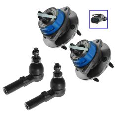 97-01 GM Multifit Wheel Hub & Outer Tie Rod Kit (Set of 4)