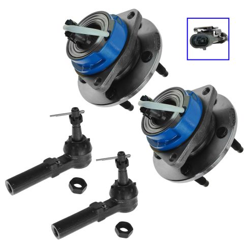 97-01 Buick, Chevy, Olds Multifit Wheel Hub & Outer Tie Rod Kit (Set of 4)