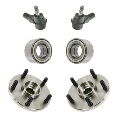 92-03 Lexus Toyota Front Wheel Hub & Bearing with Outer Tie Rod Set of 4