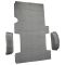 92-99 Ford E150 Regular Van Cargo Area Carpet 801-Black