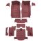 65 Chevrolet Corvette Complete Carpet 13 Maroon