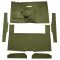 60-65 Ford Falcon Complete Carpet 14 Moss Green