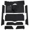 63-65 Ford Falcon Complete Carpet 01 Black