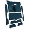 63-65 Ford Falcon Complete Carpet 06 Ford Blue