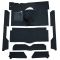 63-65 Ford Falcon Complete Carpet 07 Dark Blue