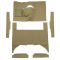 63-65 Ford Falcon Complete Carpet 05 Aqua