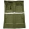 60-65 Ford Falcon Complete Carpet 14 Moss Green