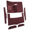 63-65 Mercury Comet Complete Carpet 13 Maroon