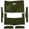 63-65 Ford Falcon Complete Carpet 14 Moss Green