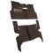 56 Chevrolet Bel Air Complete Carpet 10 Dark Brown