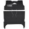 55 Chevrolet Bel Air Complete Carpet 01 Black