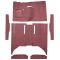 60-65 Ford Falcon Complete Carpet 13 Maroon
