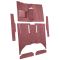 60-65 Ford Falcon Complete Carpet 13 Maroon