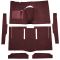 63-65 Mercury Comet Complete Carpet 13 Maroon