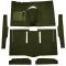 63-65 Ford Falcon Complete Carpet 14 Moss Green
