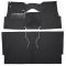 57 Chevrolet Bel Air Complete Carpet 01 Black