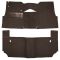 57 Chevrolet Bel Air Complete Carpet 10 Dark Brown