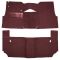 57 Chevrolet Bel Air Complete Carpet 13 Maroon