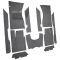 61-63 Ford Thunderbird Complete Carpet 01 Black