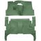 57-57 Oldsmobile Starfire Complete Carpet 38 Light Green