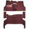 56-57 Pontiac Chieftain Complete Carpet 13 Maroon