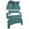 57-58 Cadillac Series 60 Fleetwood Complete Carpet 05 Aqua