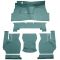 57-58 Cadillac DeVille Complete Carpet 05 Aqua