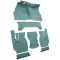 57-58 Cadillac DeVille Complete Carpet 05 Aqua