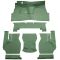 57-58 Cadillac DeVille Complete Carpet 38 Light Green