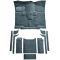 76-86 Jeep CJ7 Complete Carpet 819 Dark Blue