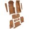 71-72 Chevrolet Corvette Complete Carpet 7140 Medium Saddle