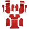 84-87 Chevrolet Corvette Complete Carpet 8801 Flame Red