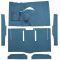 63-65 Ford Falcon Complete Carpet 05 Aqua
