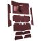 63-65 Mercury Comet Complete Carpet 13 Maroon