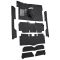 63-65 Ford Falcon Complete Carpet 01 Black