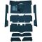 63-65 Ford Falcon Complete Carpet 06 Ford Blue
