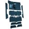 63-65 Ford Falcon Complete Carpet 06 Ford Blue