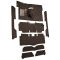 63-65 Ford Falcon Complete Carpet 10 Dark Brown