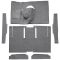 63-65 Ford Ranchero Complete Carpet 01 Black