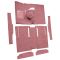 63-65 Ford Ranchero Complete Carpet 13 Maroon