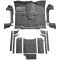 87-95 Jeep Wrangler Complete Carpet 7701-Graphite