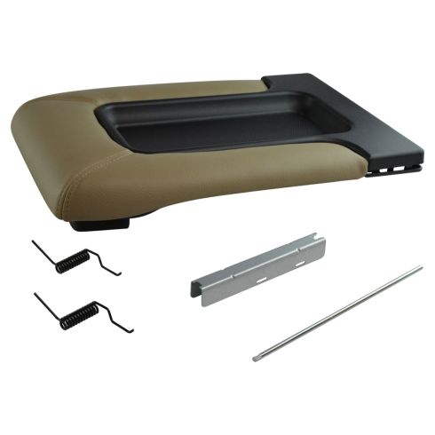 99-07 GM FS Pickup, SUV w/Front Row Split Bench Tan Console Lid Repair Kit