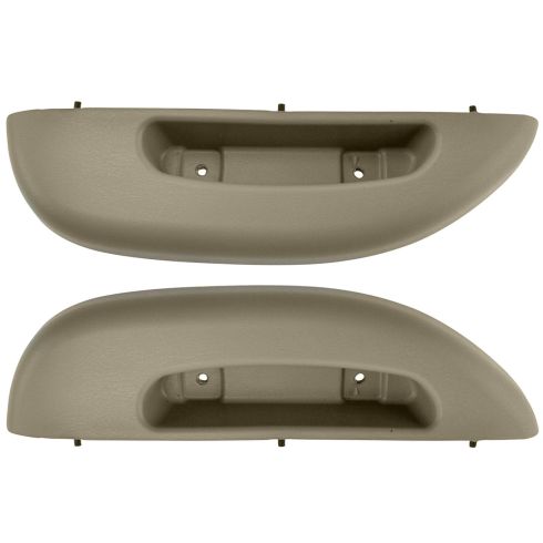 96-02 Chevy Express, GMC Savana Van Front Door Panel Mounted Neutral Armrest/ Pull Handle Pair