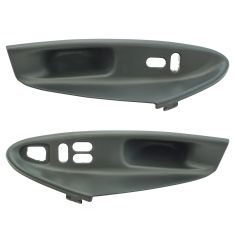 99-04 Mustang Coupe Window Switch Bezel Medium  Graphite (Gray) Pair