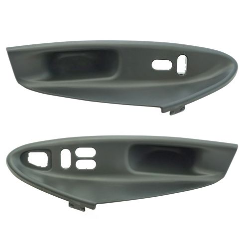 99-04 Mustang Coupe Window Switch Bezel Medium  Graphite (Gray) Pair