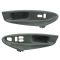 99-04 Mustang Coupe Window Switch Bezel Medium  Graphite (Gray) Pair