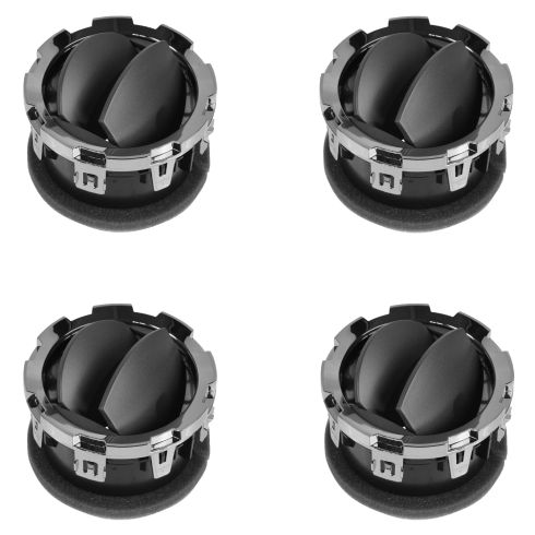 11-15 Ford F250SD-F450SD Dash Mounted Chrome & Warm Metallic Air Vent Louver Kit (Set of 4) (Ford)